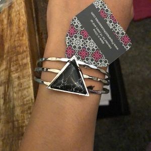 *New* silver and black bracelet